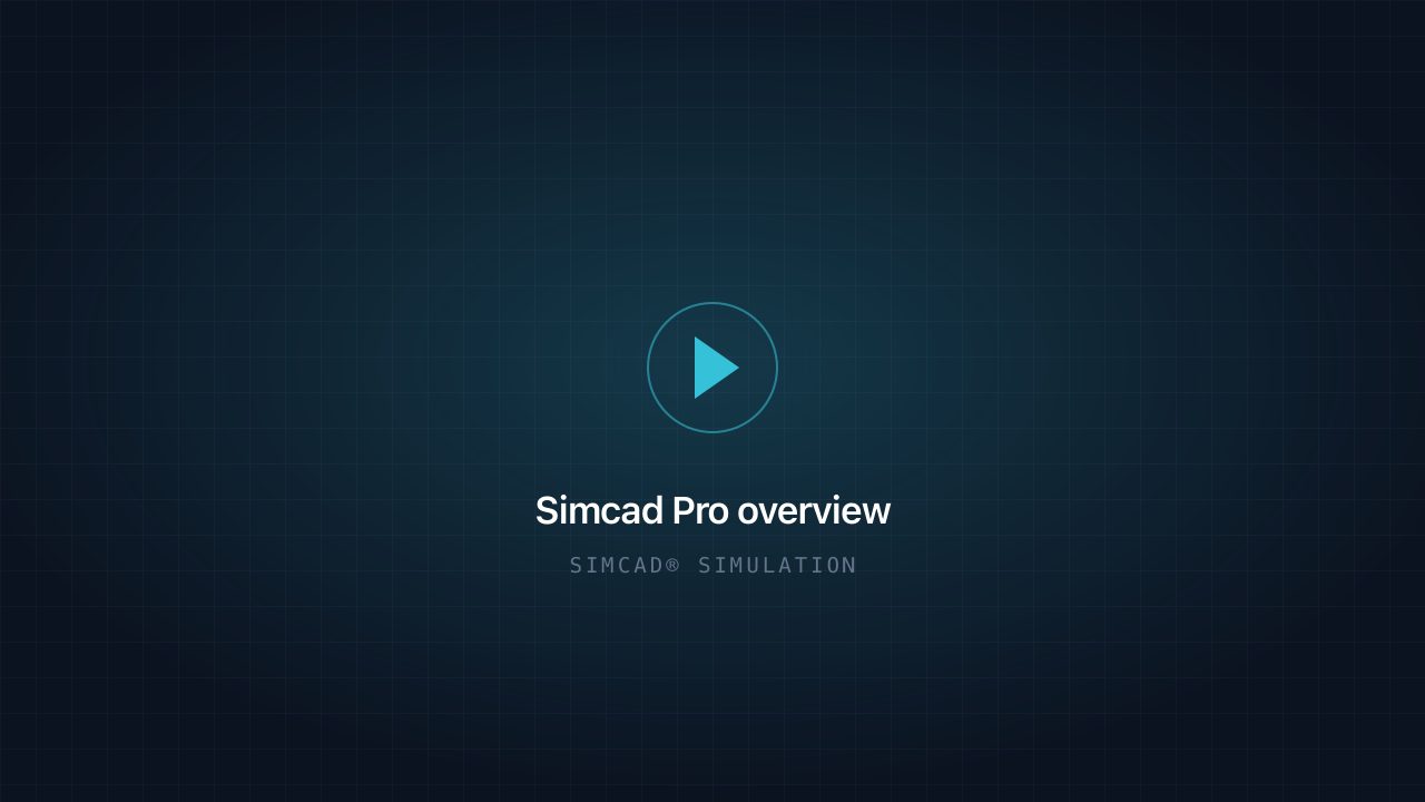 Simcad Pro overview — video poster